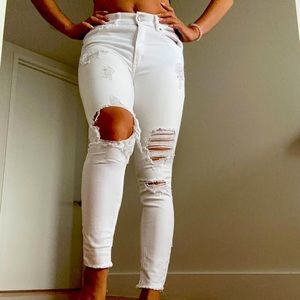 Express Size 4 White Jeans